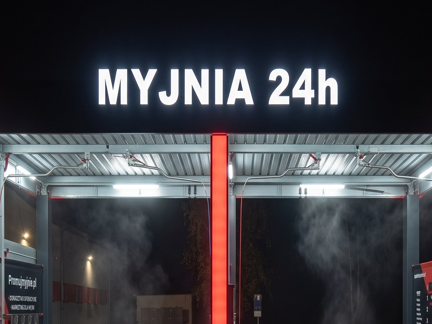 Attyka na myjni - przykład realizacji
